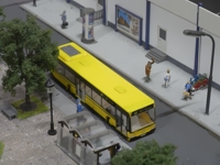 Ausgeborgt: Ein Dresdner Bus ist bei den Schwerinern unterwegs.