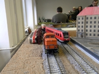 Nach einer Entgleisung war der Güterzug im Weg.