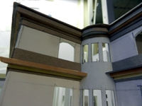 Eine Detailaufnahme einer Ecke der oberen Etage am Hansa Haus
