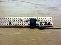Die erste Leiterplatte für das Licht mit Gleichrichter.