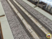 Das Material zwischen den Gleisen wurde entfernt.