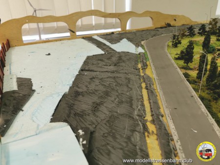 Die Landschaft nimmt langsam Gestalt an.