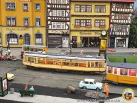 Die Stra&szlig;enbahn im Ma&szlig;stab 1:22,5.
